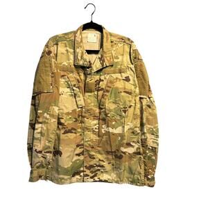 Military Camo Shirt Field Jacket Size Medium Long Tactical Gorpcore Utility